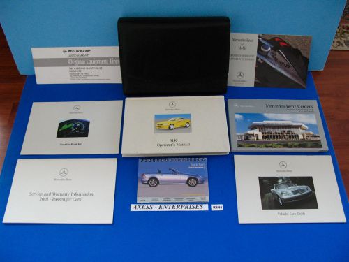 2001 mercedes r170 slk slk230 slk320 owners manuals drivers books case set k141