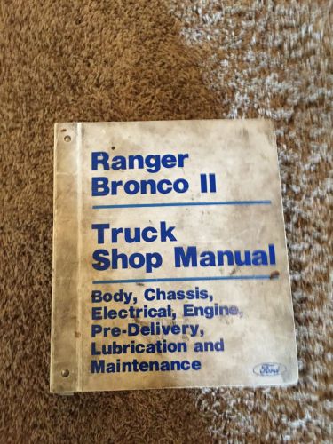 1986 ford ranger bronco ii shop manual