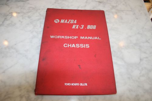 1973 mazda rx-3 808 factory chassis work shop repair manual rx-4 rx-7 rx-8