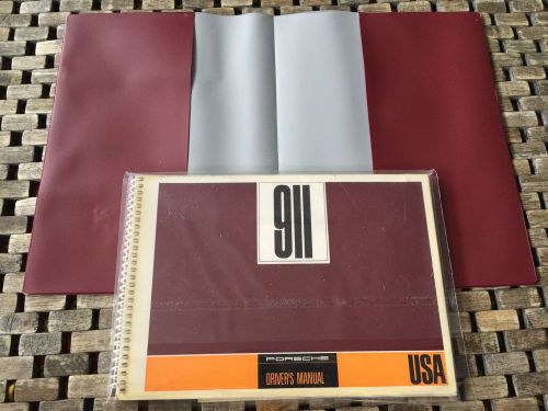 1968 porsche 911 owners manual (never circulated/stored for decades) nos orginal