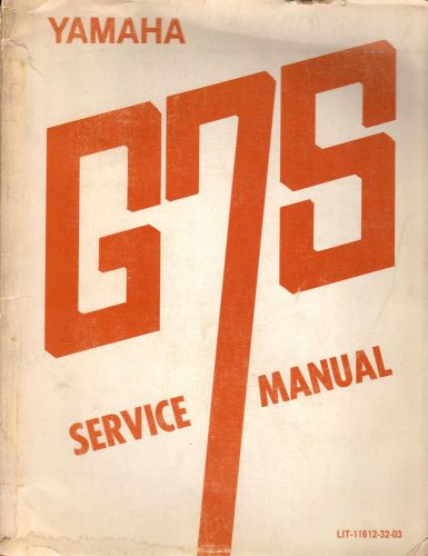 May 1971 yamaha motorcycle g7s lit-11612-32-03 service manual (402)