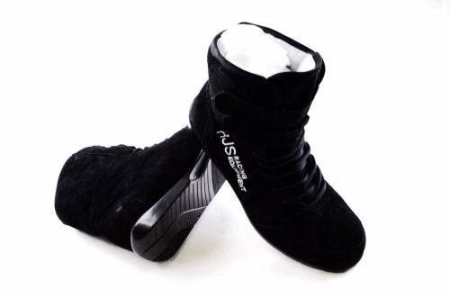 Rjs racing equipment sfi 3.3/5 racing shoes solid hi top black size 5