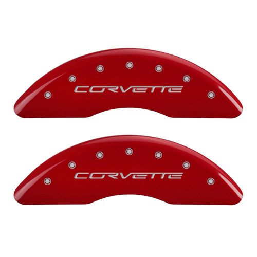 Mgp caliper covers 13083scz6rd mgp disc brake caliper cover fits 06-13 corvette