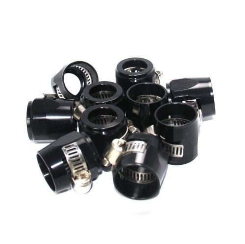 10pcs an6 6an -6 6 oil fuel line hose finisher aluminum clamp fittings adaptor b