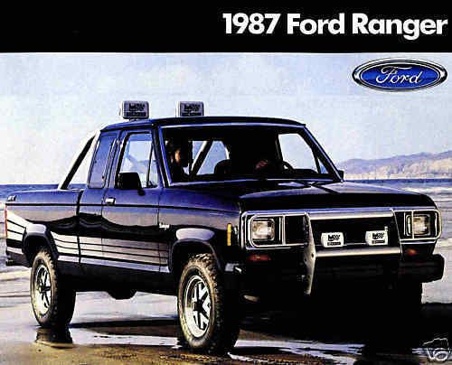 1987 ford ranger pickup brochure -ranger xlt-ranger sxt-ranger 4x4 pickup-diesel