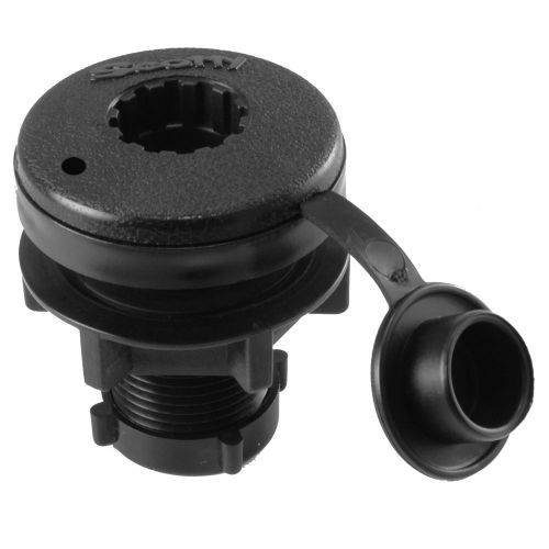 Scotty compact threaded round deck mount -444-bk