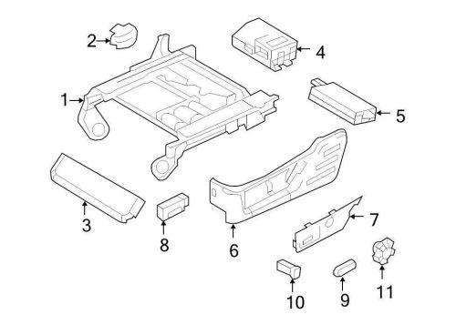 Ford oem seat track cover 5c3z7863388aac image 2