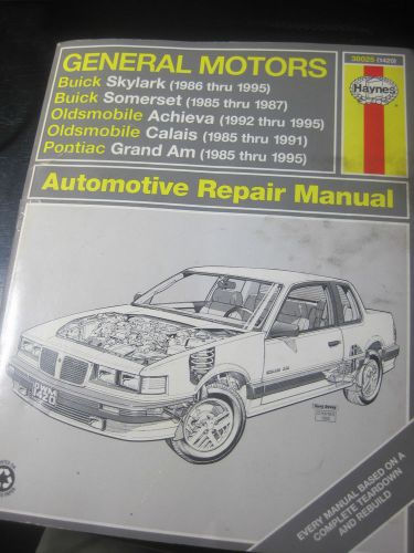 Haynes repair manual 380025 general motors n-cars 1985-1995 - new