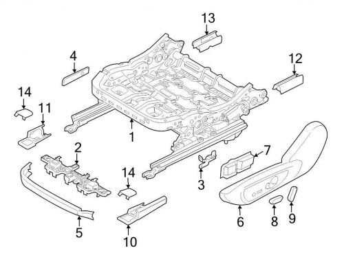 Ford oem seat track cover ds7z5461748ba image 11