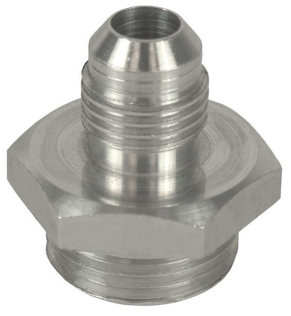 Derale performance aluminum adapter fitting -6an x 5/18"-18 o-ring: 59106