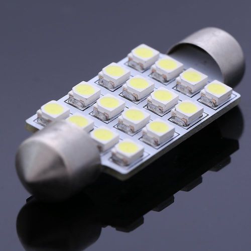 10x 36mm dome 16 led 3528 smd car festoon interior bulb car light lamp white