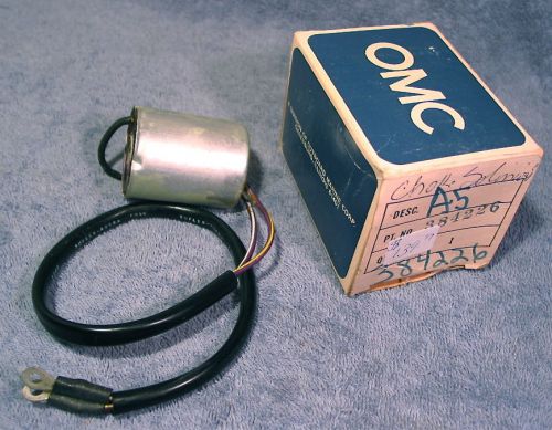 Omc 384226 choke solenoid fits johnson/evinrude 1971-72 50-65hp outboards nos