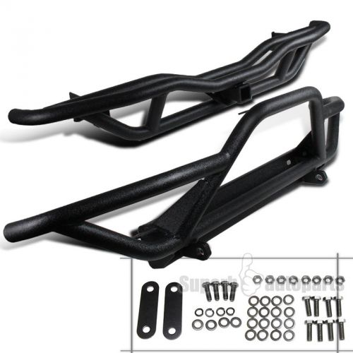 07-16 wrangler jk black rock crawler tubular front+rear bumper grill guard combo