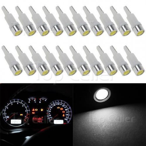 20pcs white t5 bulb dashboard dash gauge side instrument panel 12v led