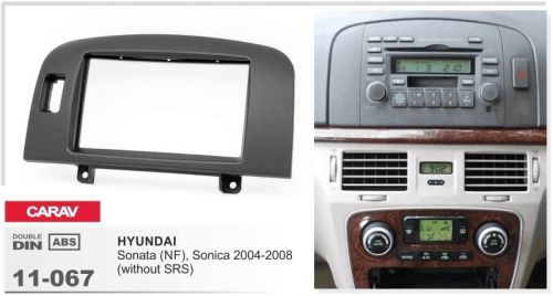 Carav 11-067 2din car radio dash kit panel for hyundai sonata (nf), sonica 04-08