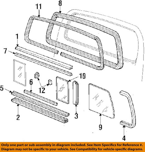 Ford oem 84-94 f-250 back glass-latch eotz1040860a