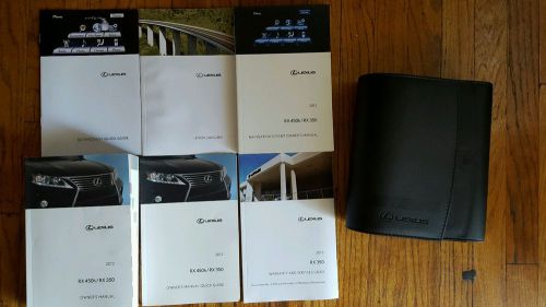 2013 lexus rx 350  rx450 owners manual with navigation and case