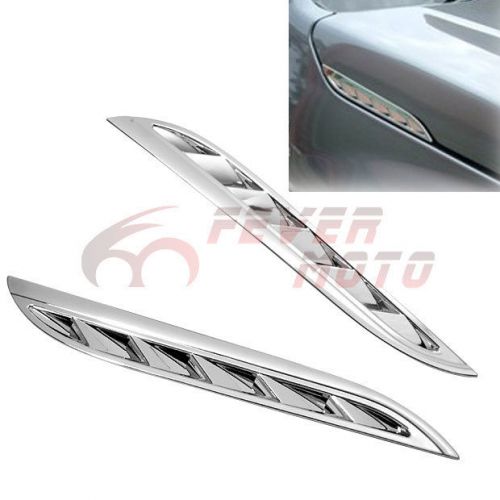 Chrome air intake side vent mesh fender grille bumper gate door for suzuki fm