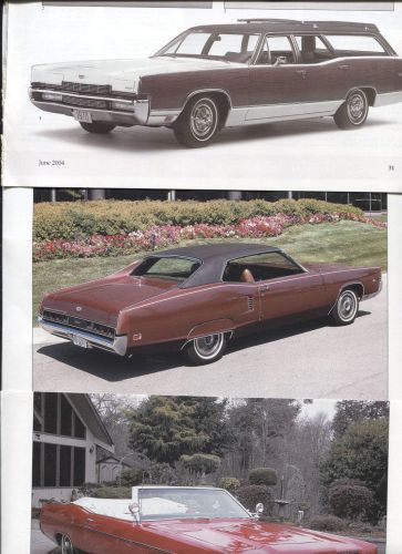 1969-1970 mercury marquis monterey 12 pg color  article marauder