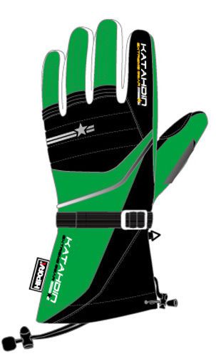 Katahdin frostfire green insulated cold weather atv snow sports snowmobile glove