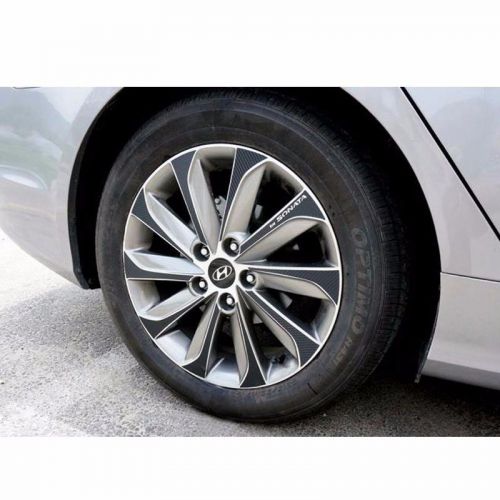 Carbon 17 inches wheels mask decal sticker trim for 2013-14 kia sonata yf (i45)