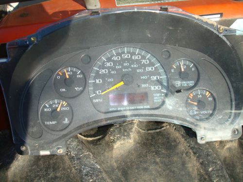 01 02 chevrolet express 3500 van speedometer cluster gauges