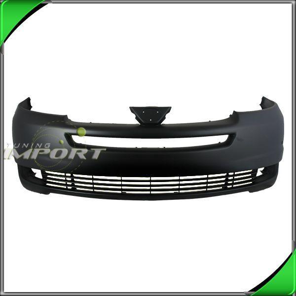 04 05 sienna ce/xle primed plastic +park aid sensor hole front bumper cover new