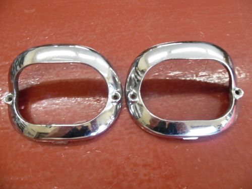 1941 desoto deluxe custom parking light lens bezel pair mopar original