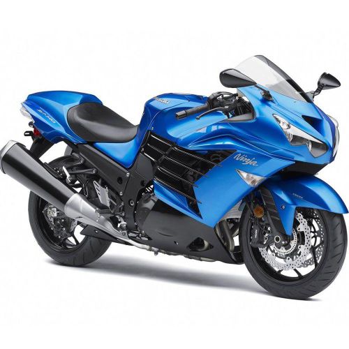 Candy blue fit 12-14 kawasaki ninja zx-14r 2012-2014 fairings set plastic kit 4