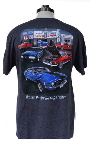 Ford mustang speed shop mens 2 sided shirt