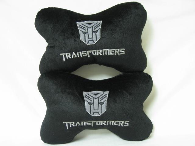 Transformers autobot insignia plush cotton car neck seat cushion/pillows pairs