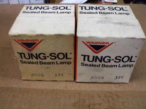 Nos tung-sol 4509 13v sealed beam lamps-lot of two pieces