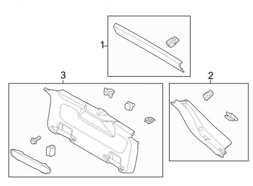 Ford oem liftgate trim cv6z5842906aa image 2