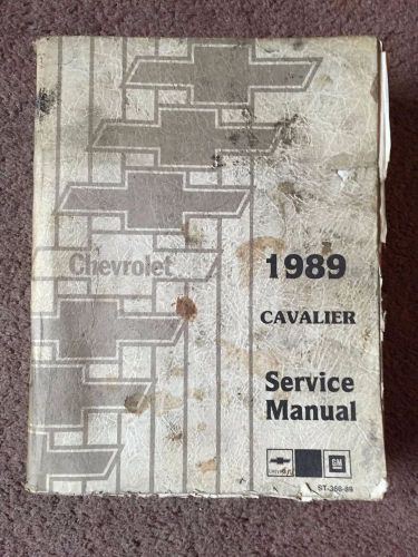 1989 chevrolet cavalier service manual