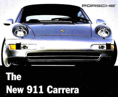 1994 porsche 911 carrera brochure -911 carrera coupe &amp; cabriolet-porsche