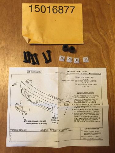 2000 oldsmobile bravada front license plate screw kit gmc jimmy chevy blazer