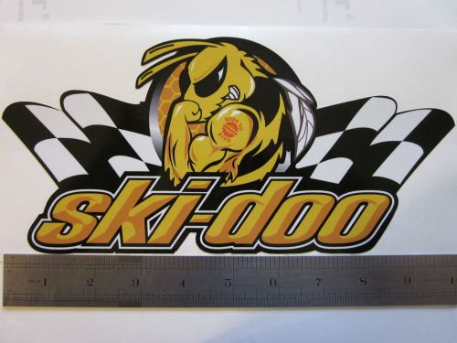 Skidoo bee born to ride racing decal sticker  snowmobile 10&#039;&#039; x 5&#039;&#039;.