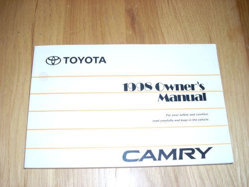 1998 toyota camry owners manual