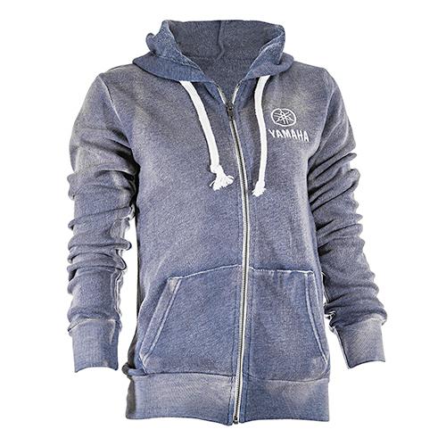 Yamaha oem women's blue zip hoodie xl extra large