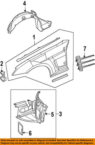 Chrysler oem 5097958aa fender-access cover