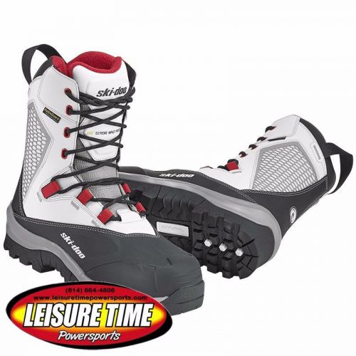 New ladies&#039; ski-doo white tec+ boots - size 8 (4442122801)