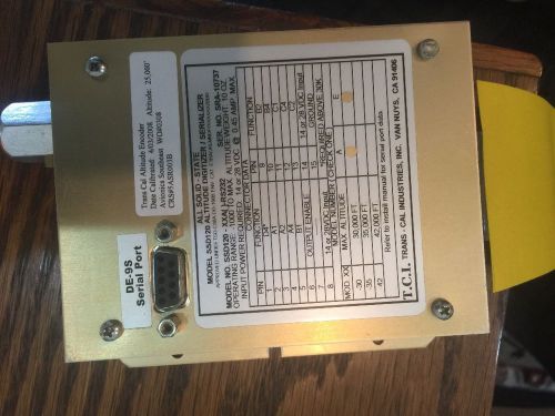 Trans cal industries altitude encoder model ssd-xxa