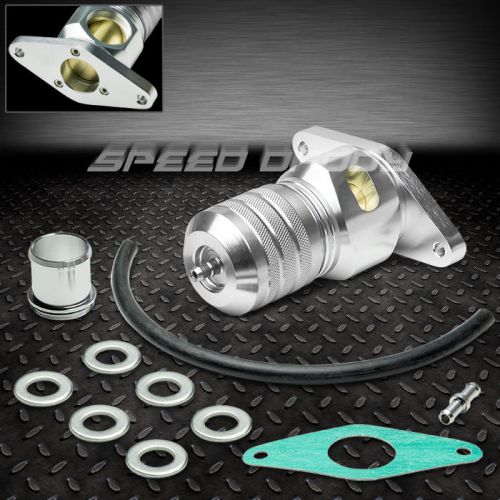 Hybrid 50/50 recirculate turbo blow off valve bov for 08-12 wrx/legacy gt silver