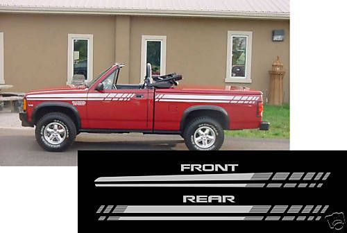 Dodge truck  dakota sport shelby convertible chatter  stripe decal sticker