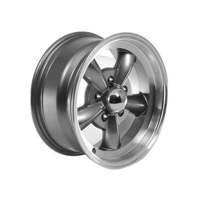 Summit racing legend 5 series gunmetal wheel 15"x7" 5x4.5" bc set of 2