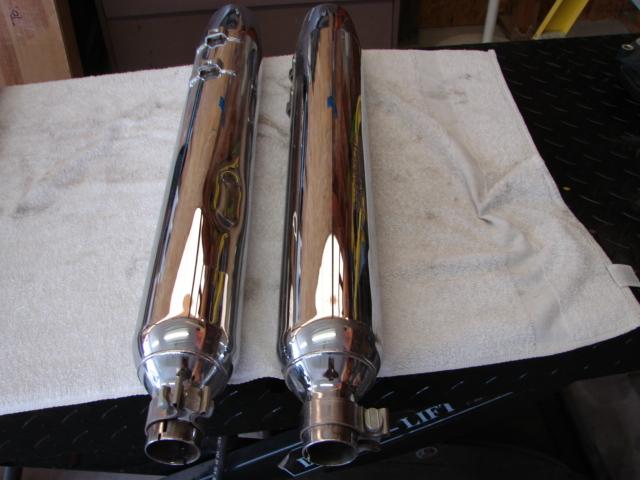 Harley take off stock mufflers  touring