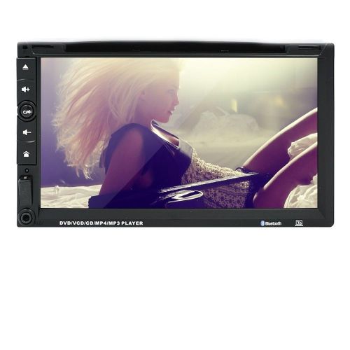 Double 2 din 7&#034;car dvd cd mp3 player touch screen in dash stereo radio bluetooth