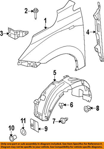 Hyundai oem 663172s000 fender-fender front bracket