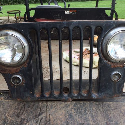 Jeep grille vintage 1950&#039;s kaiser cj, original, restore wall hanger garage decor