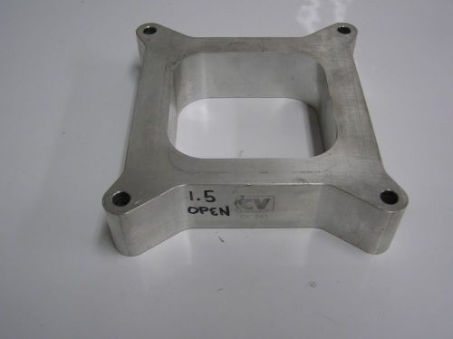 1 1/2&#034; cv prod 4 bbl open carburetor spacer race sbc drag ford nascar 091515-6